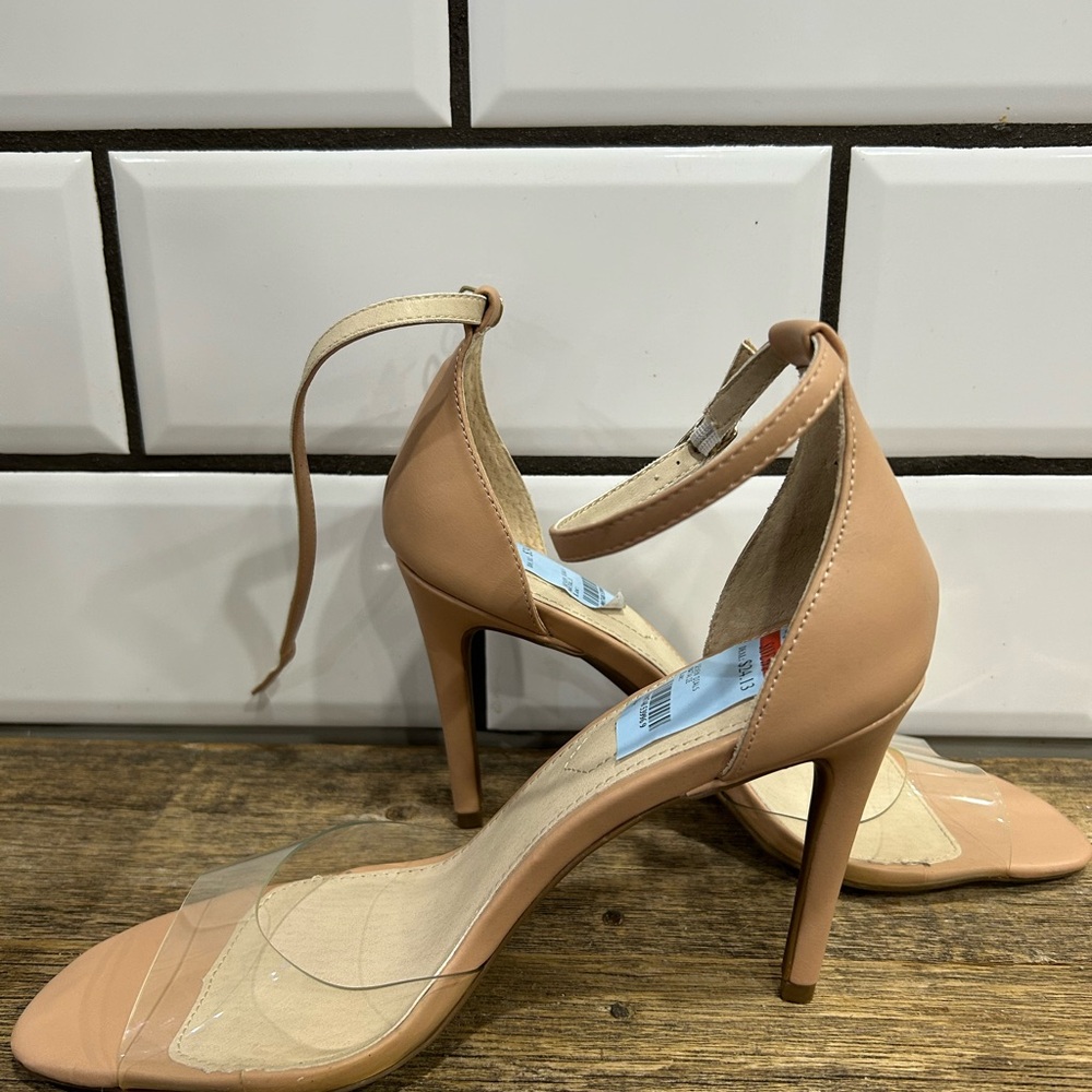 Steve Madden Nude Ankle Strap Heels